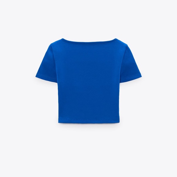 ZARA Crop Top with a square cut neckline - Picture 2 of 3